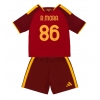 Camiseta AS Roma Rodrigo Mora #86 Primera Equipación Replica 2026-27 para niños mangas cortas (+ Pantalones cortos)